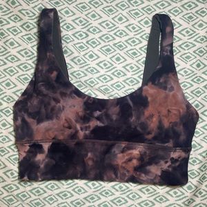 Lululemon Align Reversible Bra *Light Support, A/B Cups Graphite Tie Dye Size 6